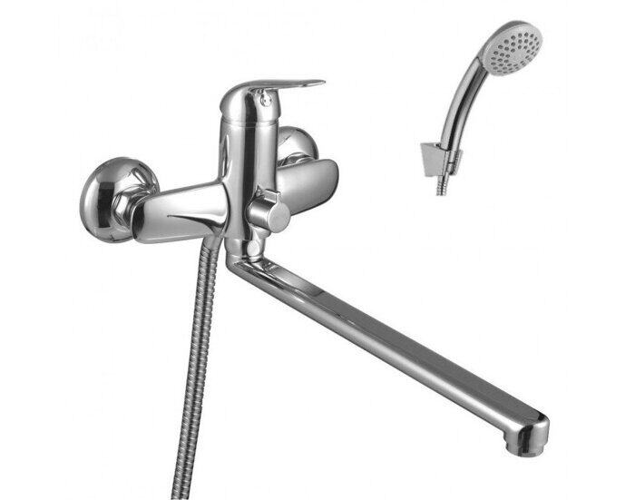 Plus Advance LM1251C смеситель для ванны и душа с плоским изливом, хром Lemark