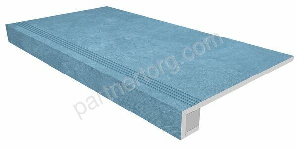 Комплект Spectrum Sky Blue SR03 небесно-голубой неполированный: ступень 33х120см и Подступенок 15х120см Estima