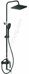 HB24548-7 душевая система с верхним душем, смесителем и ручной лейкой, черный хром Haiba
