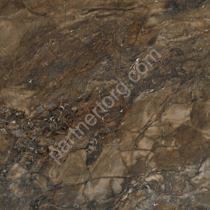 Bernini Dark Brown BR04 темно-коричневый неполированный керамогранит 80х80см Estima