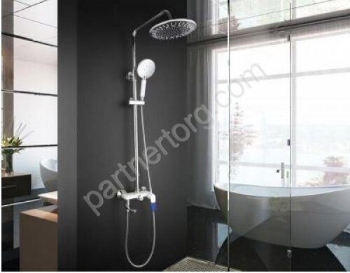 Frap F2434 душевая стойка хром, белый