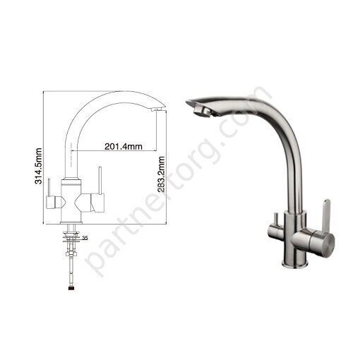 Gappo G4399 смеситель для кухни