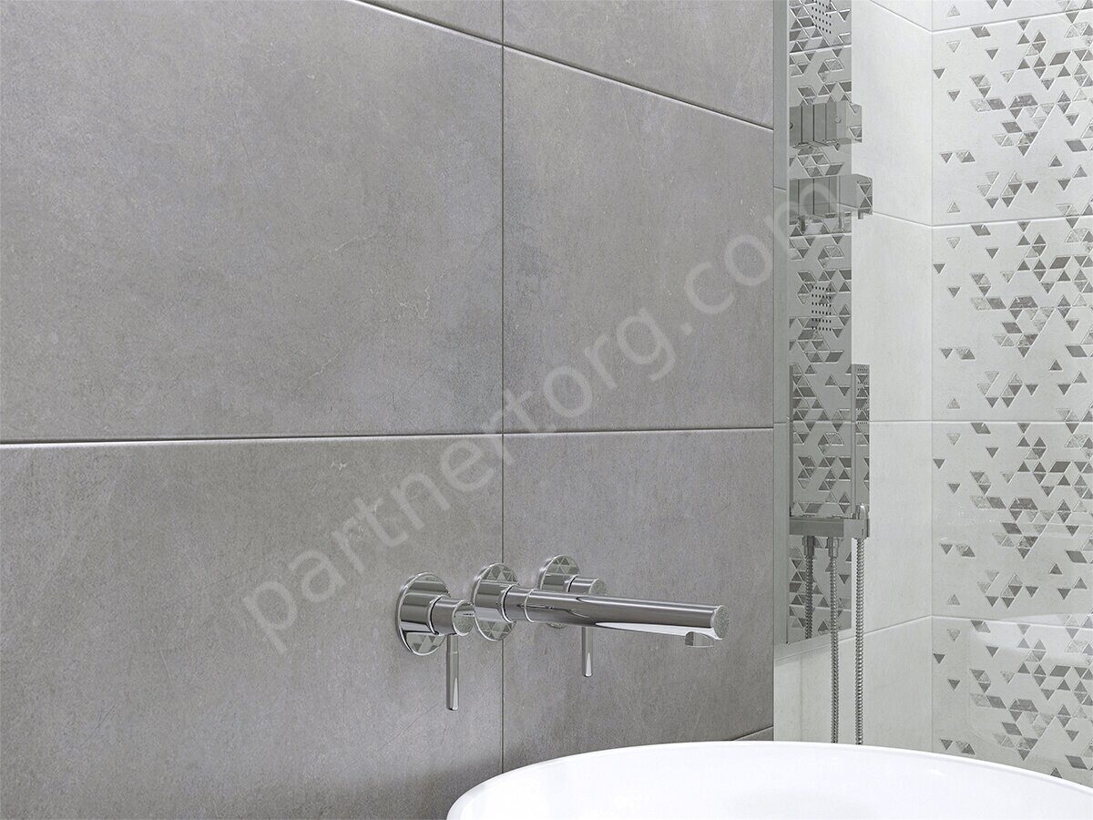 Artemest Gris настенная плитка серая матовая 31х63см Azori