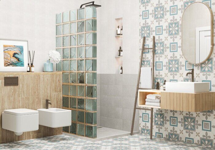 Design Art Gray New Trend настенная плитка серая матовая квадрат 30х60 см