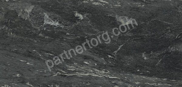 Skyfall Nero Smeraldo патинированный керамогранит чёрный Italon 60х120см