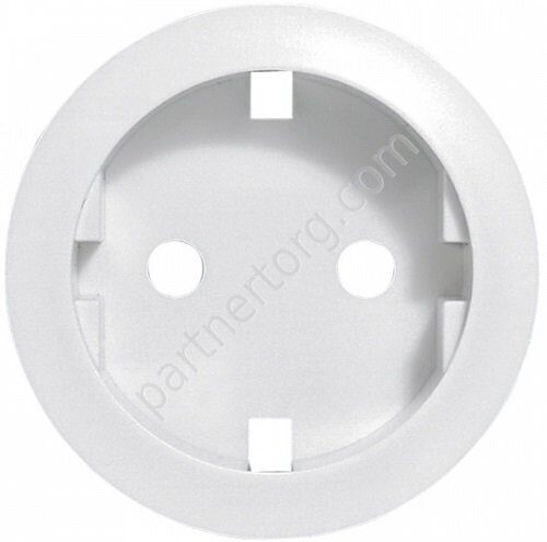 Legrand Celiane лицевая панель для силовой розетки 2К+З, цвет белый