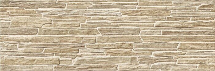 Rocko настенная плитка коричневая глянцевая рельеф камень 20х60см  Alma Ceramica TWA11ROK414