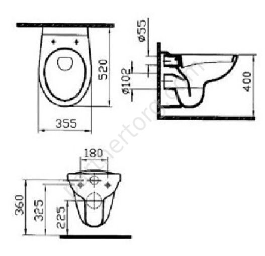 Normus унитаз подвесной Vitra 6855B003-0101