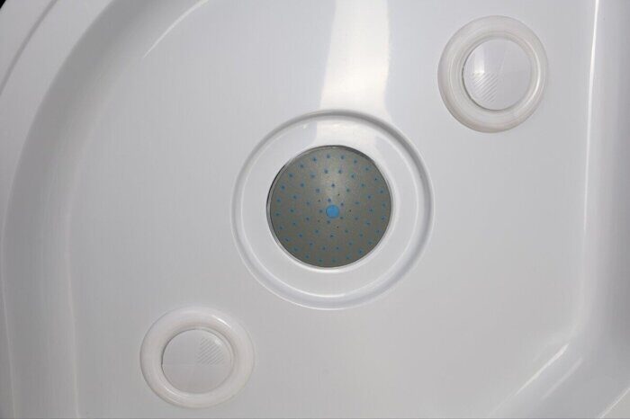 Niagara Eco E110/80/40R/TN душевая кабина угловая правая 110х80х215 см, черное стекло, высокий поддон