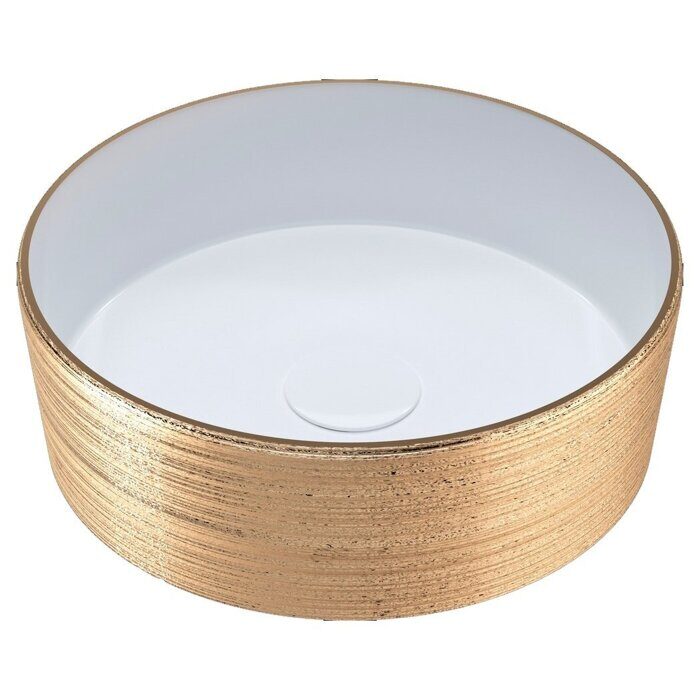 Grossman GR-5010GW накладная раковина золото-белая