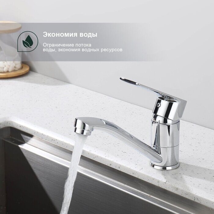 S06.42 Splenka Смеситель для кухни, хром