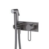 Duna Iddis графит смеситель скрытого монтажа с гигиеническим душем DUNGMV0i08