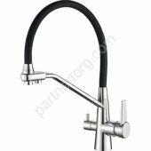 HB76855 смеситель для кухни с  каналом для фильтрованной воды черный/хром Haiba