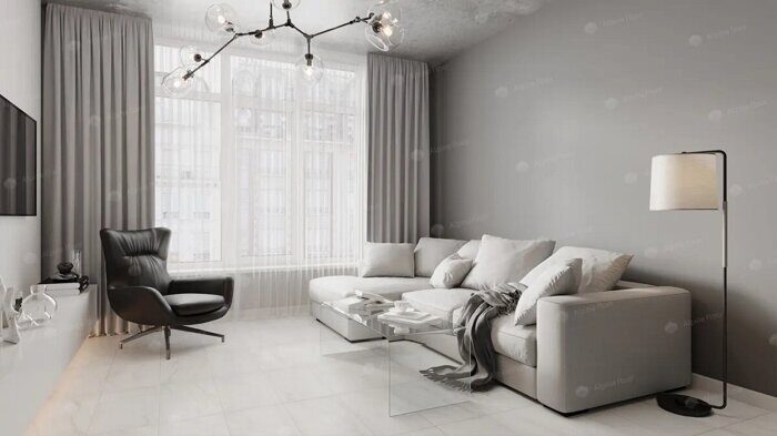 Брайс Light Stone кварц-виниловая клеевая плитка Alpine Floor ECO 15-7