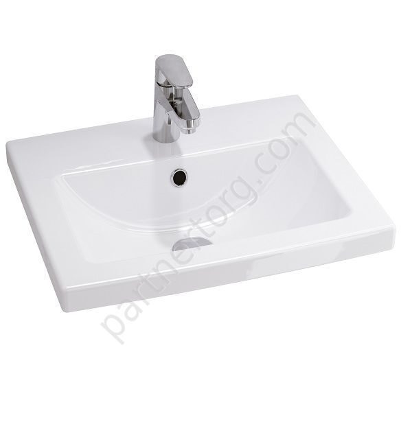 Como 50 см раковина встраиваемая белая, Cersanit