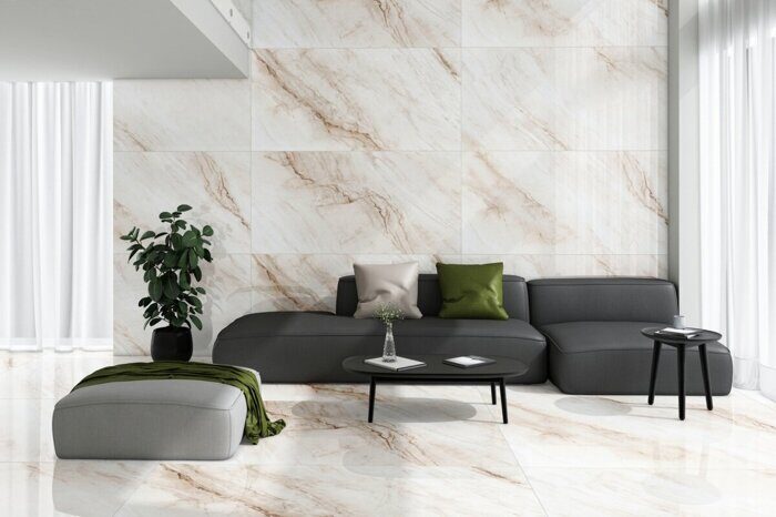 Volkas Radico Glossy, Волкас Радико серый полированный керамогранит 160х80см