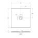 BelBagno TRAY-MR-UNO-A-80-35-W-CR квадратный душевой поддон, искусственный мрамор, 80х80х3,5 см, белый