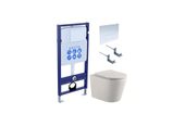 Set Aquatek Вега комплект рама INS-0000012, унитаз AQ1904-00, крепеж KKI-0000002 и клавиша смыва KDI-0000013