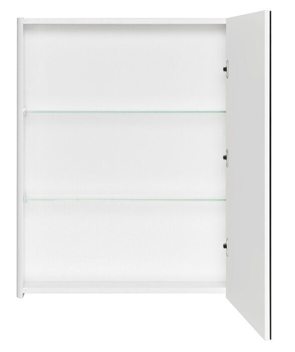 Беверли 65 см зеркальный шкаф подвесной белый для ванной комнаты Aquaton