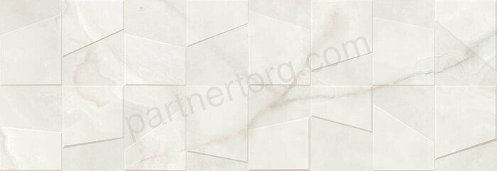 Onix Bianco Rel R керамическая плитка глянцевая белая 24,2x70см Kerlife