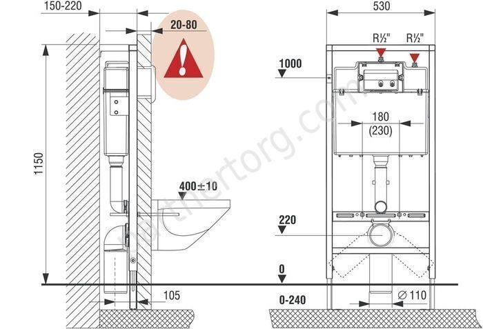 Виктория ПЭК Рока комплект инсталляция, кнопка, унитаз, сидение, микролифт