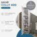 Holly 400 шкаф - пенал напольный белый для ванной комнаты
