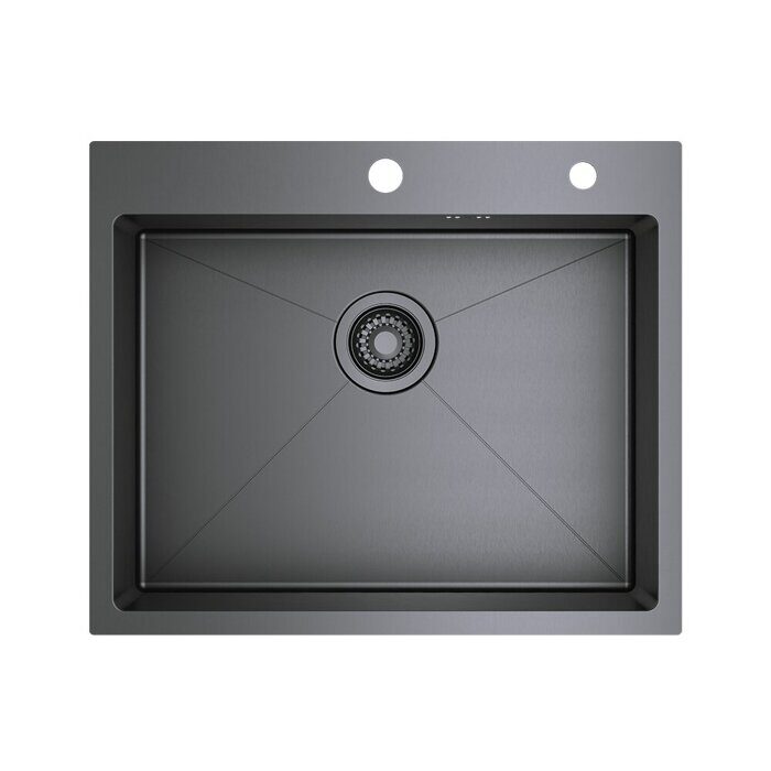 R701.6050.09 Мойка кухонная стальная Raglo профессиональная ручная работа, графит
