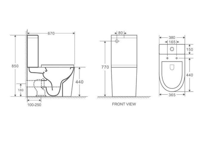 Grossman GR-4449SQ напольный безободковый унитаз Торнадо белый с сидением