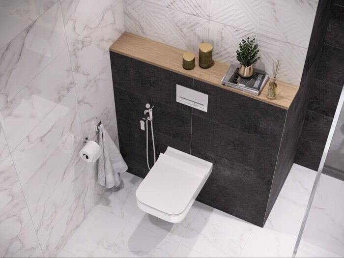 Moonlight A17575 настенная плитка темно-серая матовая 30х60см Cersanit