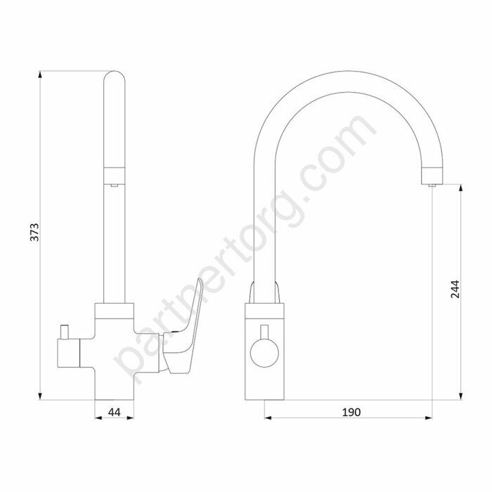 Origin Evo, смеситель для кухни с каналом питьевой воды 820700000
