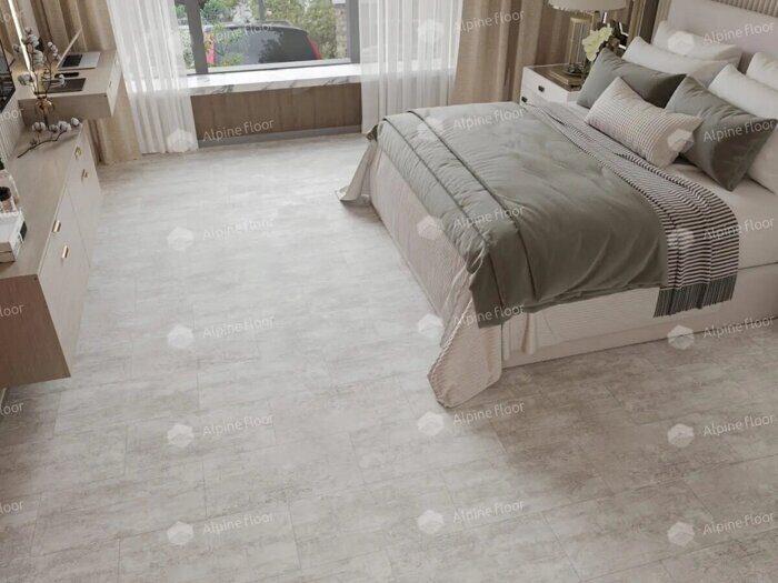 Ратленд Light Stone LVT клеевая плитка ПВХ Alpine Floor ECO 15-9