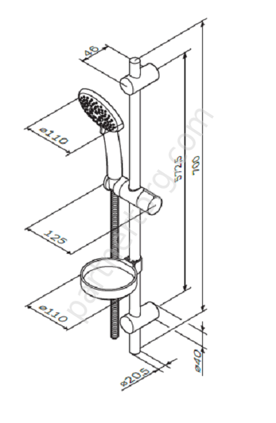 Like Am.Pm душевой комплект F0180064 Распродажа