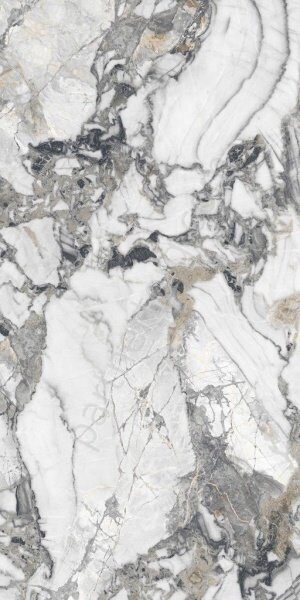 Juliano 120-240DB8607CQ керамогранит белый серый полированный 120х240 см