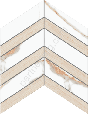 Supreme Chevron Ferrum SM03/SI03 железо неполированный керамогранит 29х38см Estima Мозаика