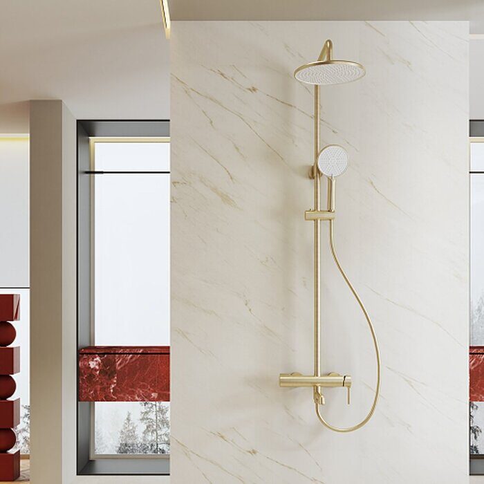 Raglo R20.24.03 Душевая система, сатин золотой