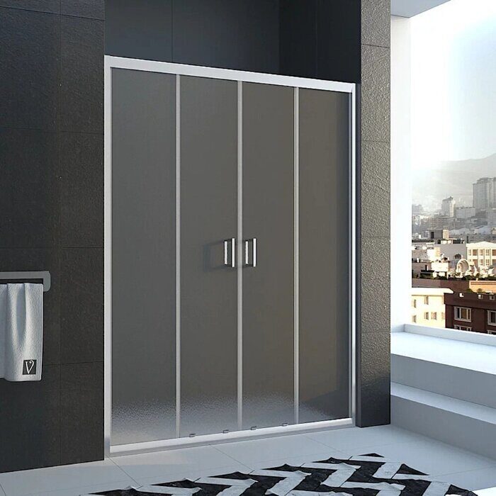 Veconi VN45-180-02-19C1 душевая дверь раздвижная 180х185 см, профиль хром