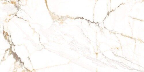 Detroit Calacatta Gold AltaCera белая настенная плитка глянцевая 24,9х50см