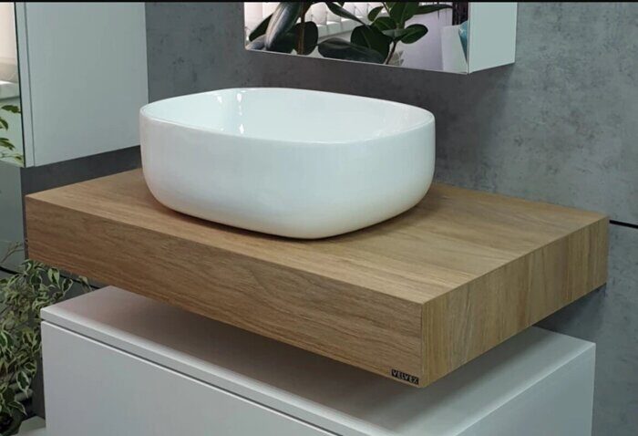 Velvex 78542 раковина накладная на столешницу 46,7х37х16см