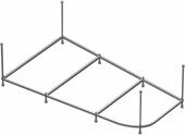 Каркас усиленный для ванны 150 R 2YNDL1017, правая
