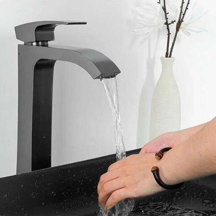 Gappo G1007-89 смеситель для раковины высокий, оружейная сталь