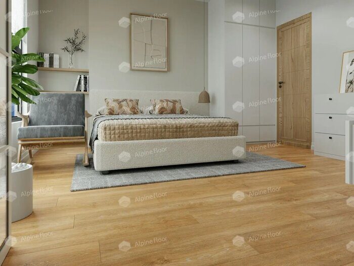 Секвойя Пуро каменно-полимерная замковая SPC плитка Alpine Floor ECO 6-14