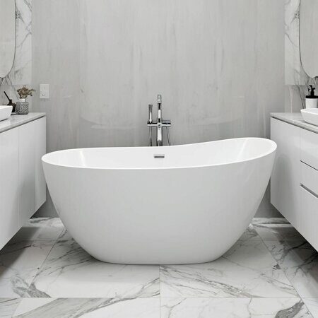 акриловая ванна асиметричная