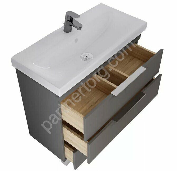 Gaula 80Н 3я тумба напольная черная