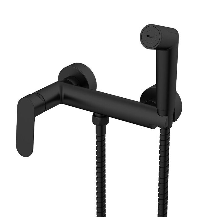 S41.51.06 Splenka Смеситель с гигиеническим душем, черный