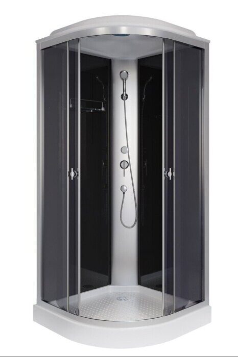 Niagara Eco E90/13/TN душевая кабина угловая 90х90х215 см, тонированное стекло, низкий поддон