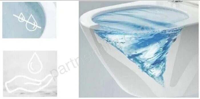 Aquanika Basic 10.702.450.02.10 инсталляция с клавишей хром и унитаз подвесной Koller Pool Round RN-0490-RQ3  Торнадо