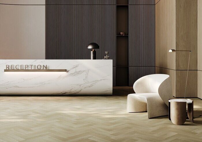 Herringbone Дуб Атлантик 44-653-41 Fargo SPC замковая кварцвиниловая плитка