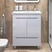 Grani 700-2-1 тумба белая для ванной комнаты с умывальником Como 70