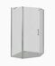 Mokka PNT-100-C-WE Bas душевое ограждение трапецевидное 100х100см, распашная дверь, стекло прозрачное,  профиль белый