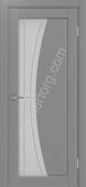 Сицилия 721.21 линии межкомнатная дверь  серый со стеклом мателюкс